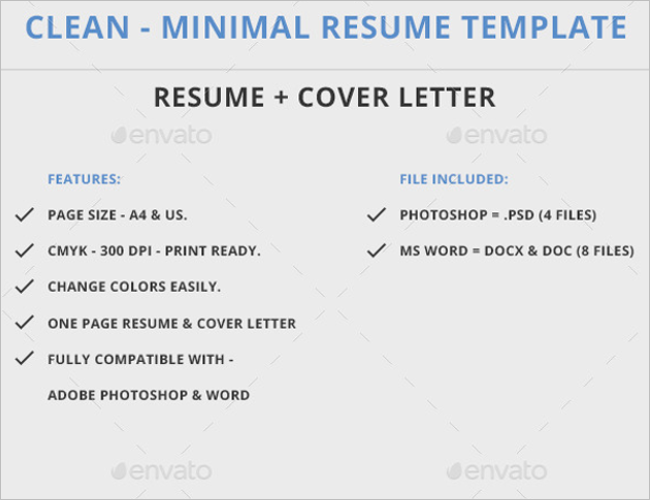 Stationery Functional Resume Templates