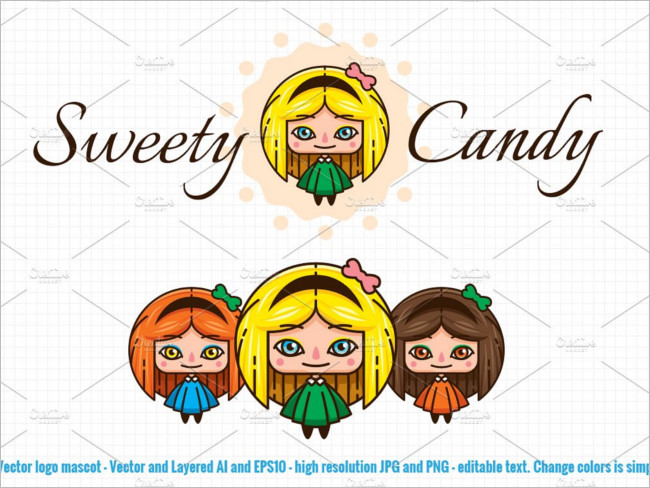 Sweet Candy Mascot