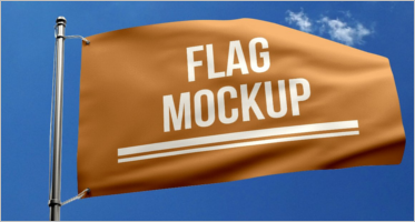 32+ Flag Mockup Templates PSD