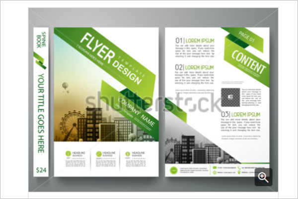 Abstract Banner Greenary Brochures