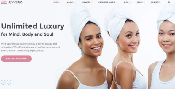 Awesome Beauty Responsive Website Theme