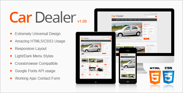 Awesome Car Dealer HTML5 Theme