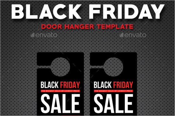 Black Friday Door Hanger Template