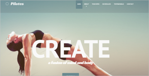 Creative Fitness Website Template