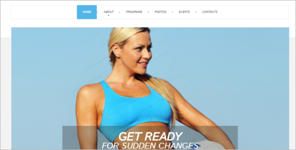 Fitness Weightloss Website Template