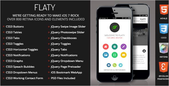 Flaty Jquery Mobile Template