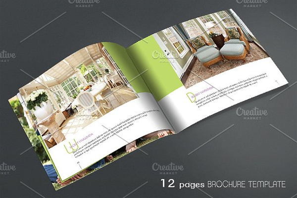 Green Furniture Brochure Design Ideas