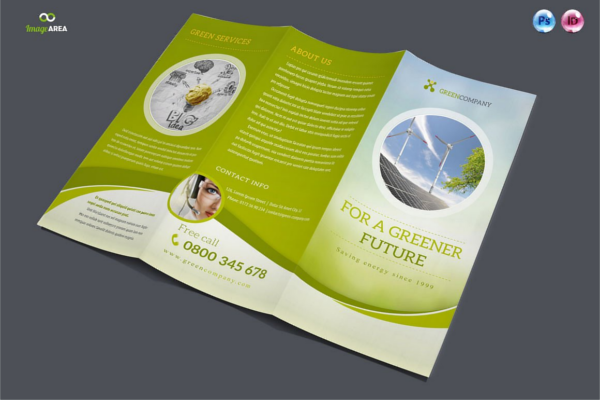 Green Tri-Fold Company Brochure