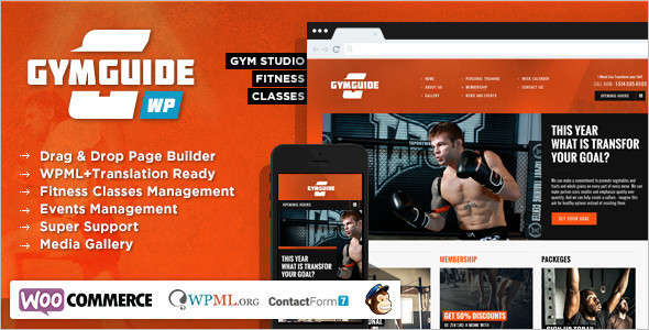 Minimal fitness Website Template