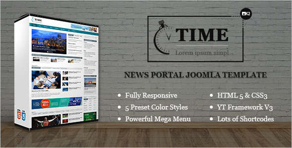 News Portal Joomla Template