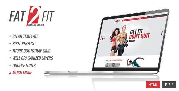 Premium Fitness Website Template