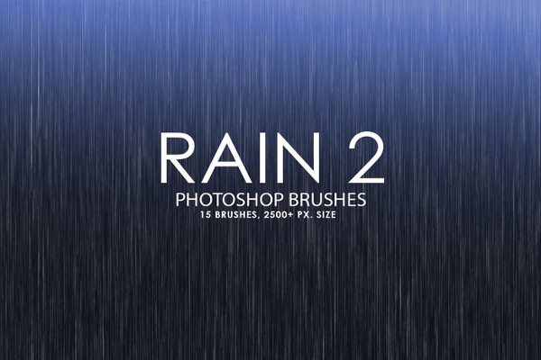 Splashing RainStrom Brushes Design