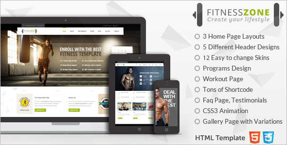 Sports Fitness Website Template