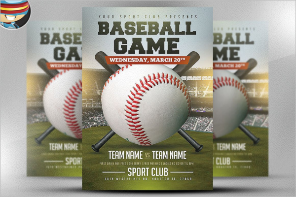 Stunning Baseball Game Flyer