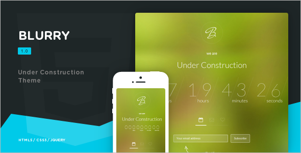 Under Construction Speciality Web Templates