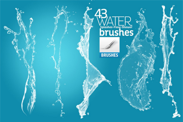 Underwater Splashes Brush Paint