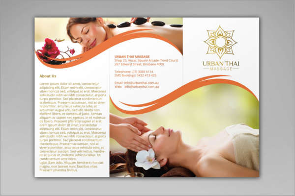 Yoga Massage Brochure Template