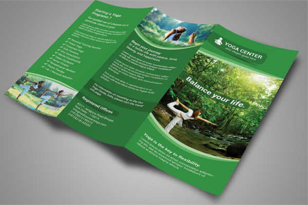 Yoga Tri-Fold Brochure Template