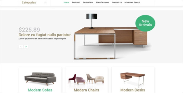 Aesthetic Design Furniture OsCommerce Template