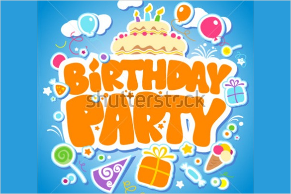 Birthday Party Flyer PSD
