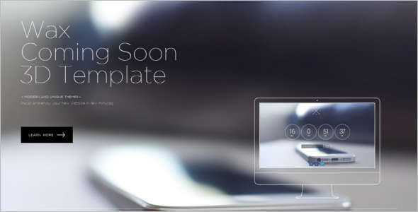 Coming Soon 3D Template