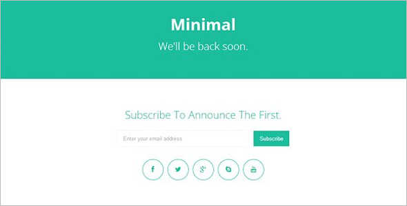 Coming Soon CSS 3 Template