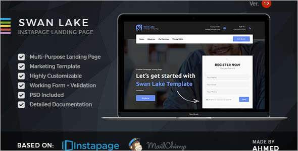 Corporate Marketing Instapage Template