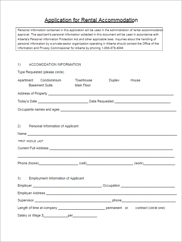 Editable Contract Form Ideas