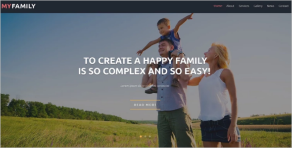 Family Center Free Joomla Template