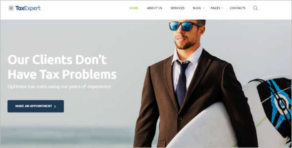 Financial Consultant Website Template
