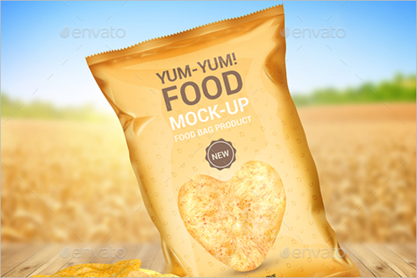 Food Bag Product Mock-Up