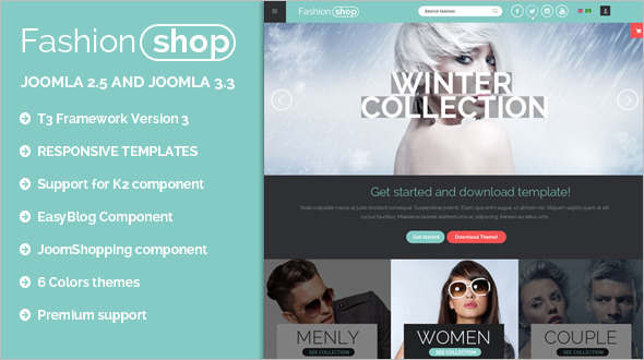 Modern E-commerce Joomla Template