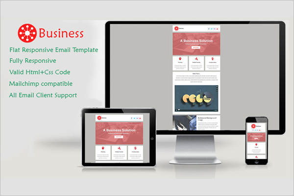 Responsive Business Template Card