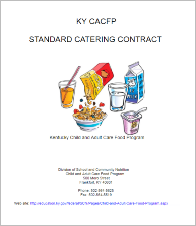 Sample Catering Contract Form