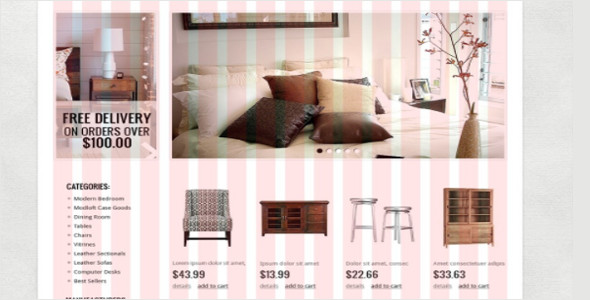 Simple Furniture OsCommerce Template