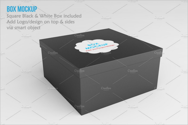 Square Box Product Mock up