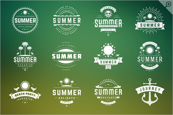 Summer holidays badges & labels DesignsÂ 