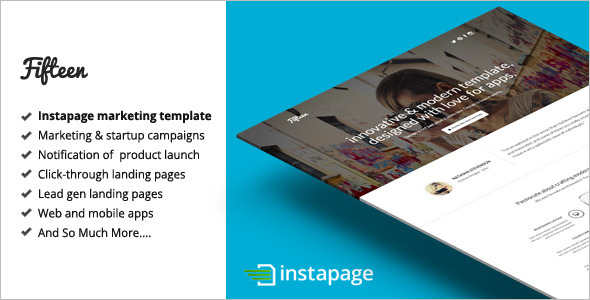 Vector Instapage Marketing Template