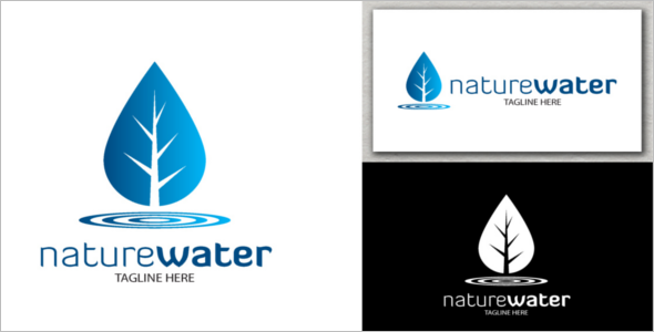 Water Logo Nature Template