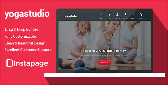 Yoga Instapage Template