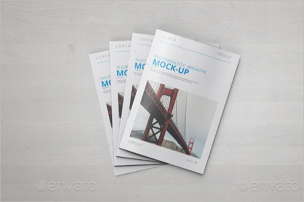 A4 Brochure Catalog Magazine Mock-Up Design
