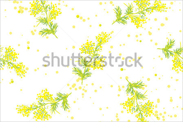 Abstract Mimosa Pattern