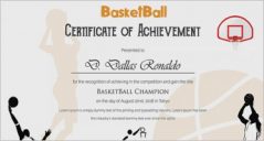 15+ Sample Basketball Certificate Templates