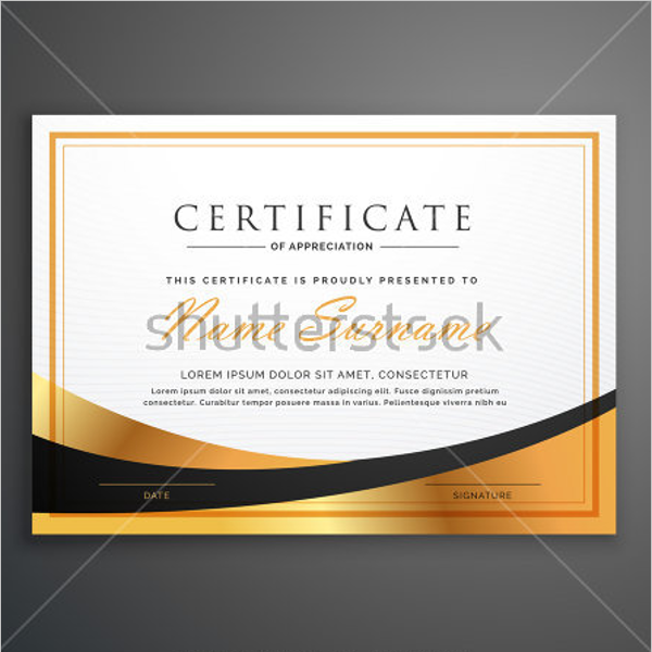 Business Award Certificate Template