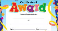30+ Printable Kids Certificates