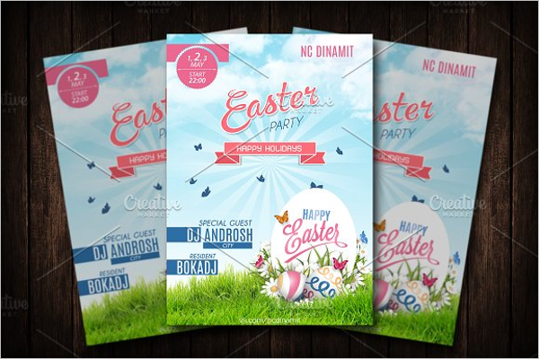 Easter Day Poster Template