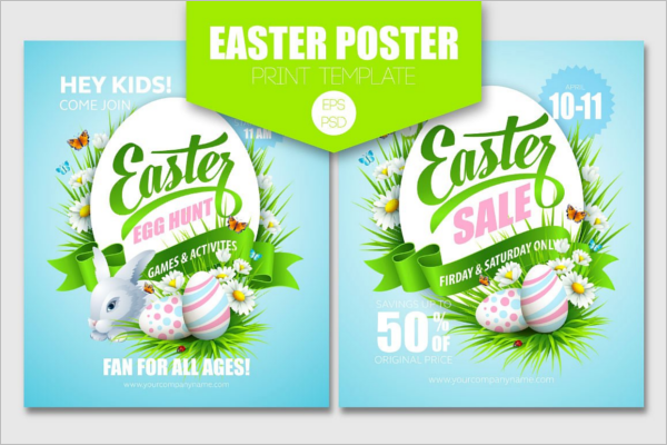 Easter Egg Vector Poster