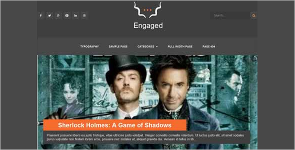 Engaged Free Blog Template