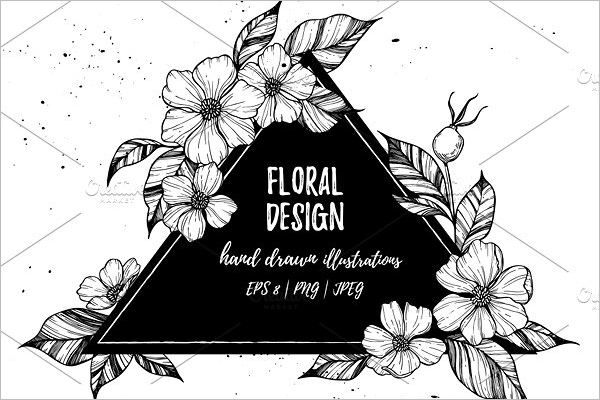 Floral Element Design Png