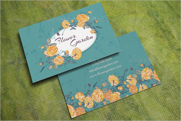 Flower Garden Business Card Design